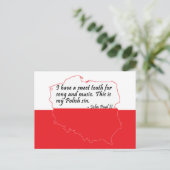 ポープジョンポールII引用文 ポストカード (スタンド正面)