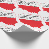 ポープジョンポールII引用文 ラッピングペーパー (角)