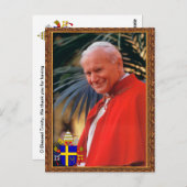 ポープジョンポールII祈りの言葉美化カード ポストカード (正面/裏面)