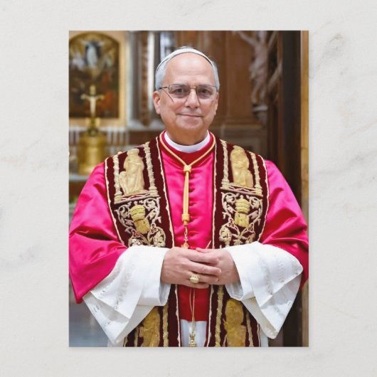 ポープスレオ14世ポートレート ポストカード (正面)