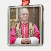 ポープスレオ14世ポートレート メタルオーナメント (左)