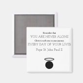 ポープセントジョンポール2世引用文磁石 マグネット (正面/裏面)