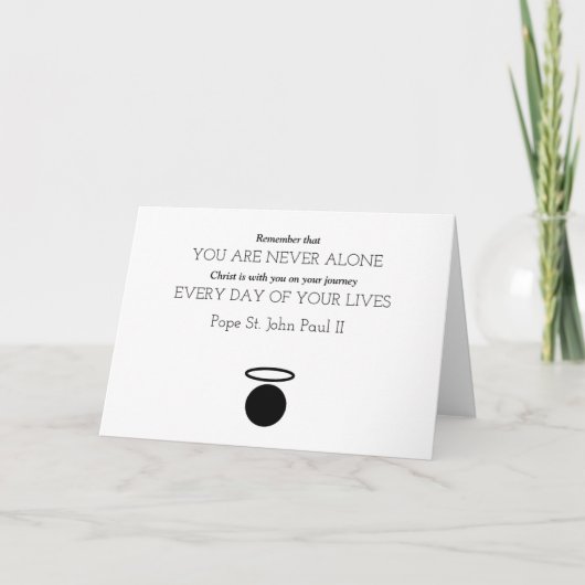 ポープセントジョンポール2引用文カード カード (正面)