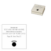 ポープセントジョンポールII引用文スタンプ ラバースタンプ (押印)