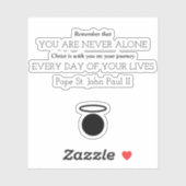 ポープセントジョンポールII引用文ステッカー シール (シート)