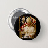 ポープトランプおもしろい大統領トランプ1 缶バッジ (正面&裏面)