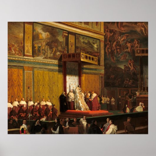 ポープピウスVI – ジャン=オーギュスト – イングリスファインアート ポスター (正面)