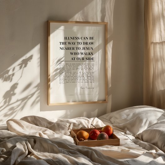 ポープフランシス引用文カトリックプリント ポスター