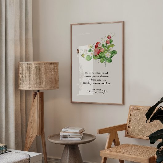 ポープフランシス感動的引用文ウォールアート ポスター