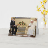 ポープブッシュ、彼は私よりも愚か考えだ! カード (黄色い花)