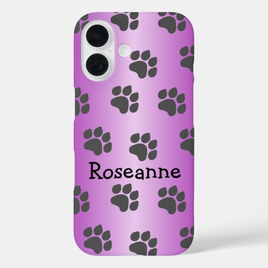 ポープリンツパープル Case-Mate iPhoneケース (裏面)