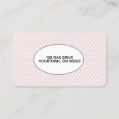 ポープリントおよびピンクハート 名刺 (裏面)