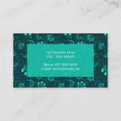 ポープリントとグルーミングコーム(緑) 名刺 (裏面)