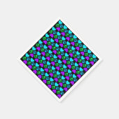 ポープリントとハート スタンダードカクテルナプキン (角)