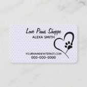 ポープリントとハート 名刺 (正面)