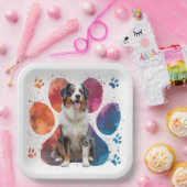 ポープリントのオーストラリアの羊飼い ペーパープレート (パーティー)