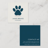 ポープリントアニマル気に スクエア名刺 (正面/裏面)