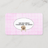 ポープリントオンジンガムペットグルーミング 名刺 (裏面)