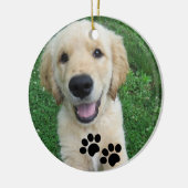 ポープリントカスタムペットフォトセラム セラミックオーナメント (左)