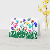 ポープリントガーデン空白のカード カード (黄色い花)