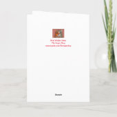 ポープリントキャットパパフォト誕生日 カード (裏面)