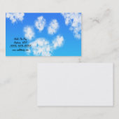 ポープリントクラウドオンブルースカイペットシッタードッグウォーカー 名刺 (正面/裏面)