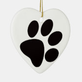 ポープリントクリスマスオーナメント/前足と爪 セラミックオーナメント (右)