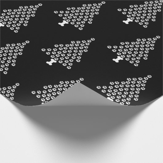 ポープリントクリスマスツリー ラッピングペーパー (角)