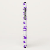 ポープリントグリッターパープルモスタイリッシュノグラムドッグ Case-Mate iPhoneケース (裏面/左)