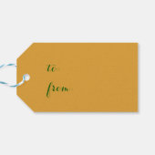 ポープリントグリーン ギフトタグ (裏面横)