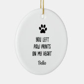 ポープリントサインペット記念パーソナライズされた写真 セラミックオーナメント (右)