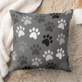 ポープリントデザインモノクロ クッション (ブランケット)