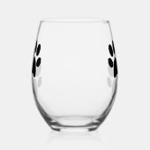 ポープリントデザイン熱ワイングラス ステムなしワイングラス (右)