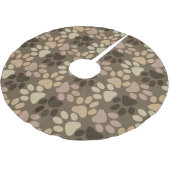 ポープリントデザイン ブラッシュドポリエステルツリースカート (アングル)