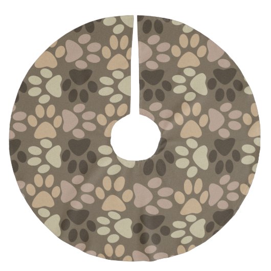 ポープリントデザイン ブラッシュドポリエステルツリースカート (正面)