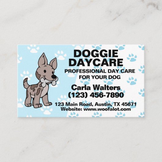 ポープリントドギー気にデイ 名刺 (正面)