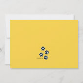 ポープリントドギー誕生日パーティー 招待状 (裏面)