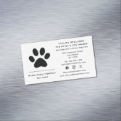 ポープリントドッグウォーカーキャットペットシッターSNS マグネット名刺 (インサイチュ)