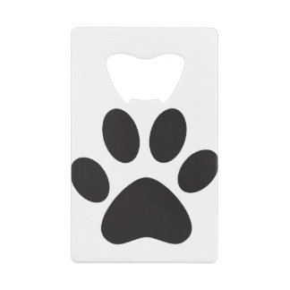 ポープリントドッグキャットアニマルペット足子犬 クレジットカード栓抜き