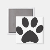 ポープリントドッグキャットアニマルペット足子犬 マグネット (正面/裏面)