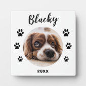 ポープリントドッグペットの名前と写真 フォトプラーク (正面)
