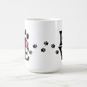 ポープリントハートコーヒーマグ コーヒーマグカップ (中央)