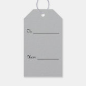 ポープリントハートシルエットギフトラベル ギフトタグ (裏面)