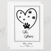 ポープリントハートデザイン シーズンカード (正面/裏面)