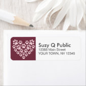 ポープリントハート個人住所 シール (インサイチュ)