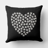 ポープリントハート枕 クッション (裏面)
