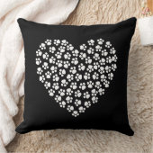 ポープリントハート枕 クッション (ブランケット)