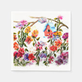 ポープリントバードハウス紙ナプキンス スタンダードカクテルナプキン (正面)