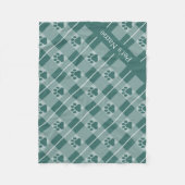 ポープリントパタパーソナライズされたーン犬の毛布 フリースブランケット (正面)