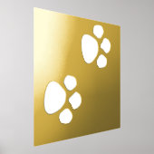 ポープリントパターンベッドルームリビングデコールキュートギフト 箔ポスター (レイダウン)